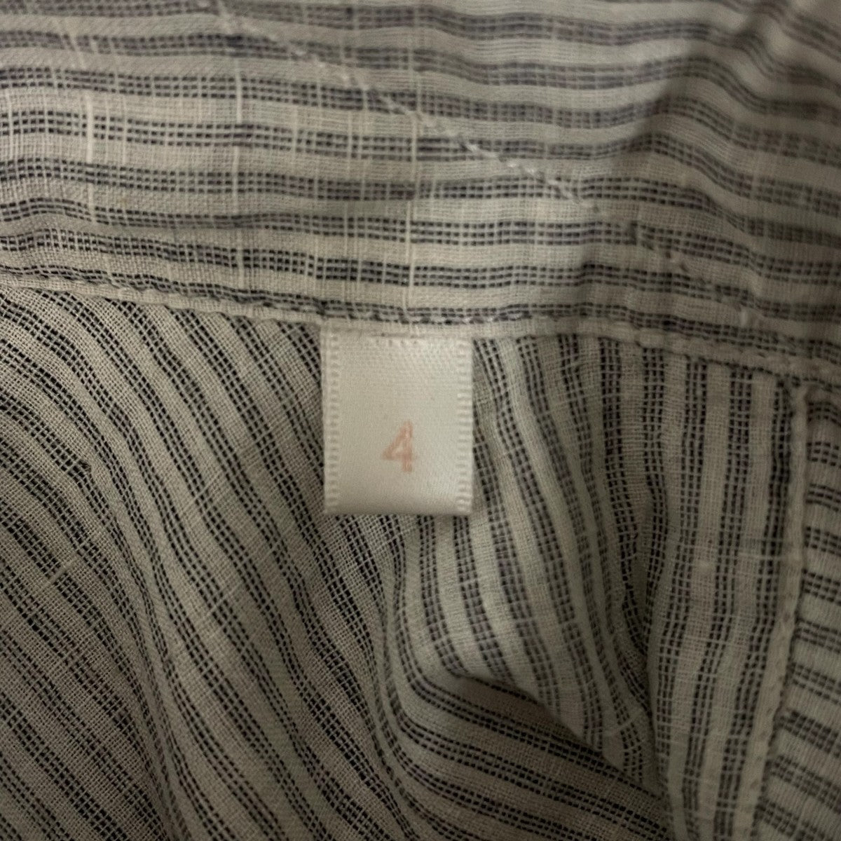 COMOLI(コモリ) 24SSKHADIコットンコモリシャツストライプシャツ