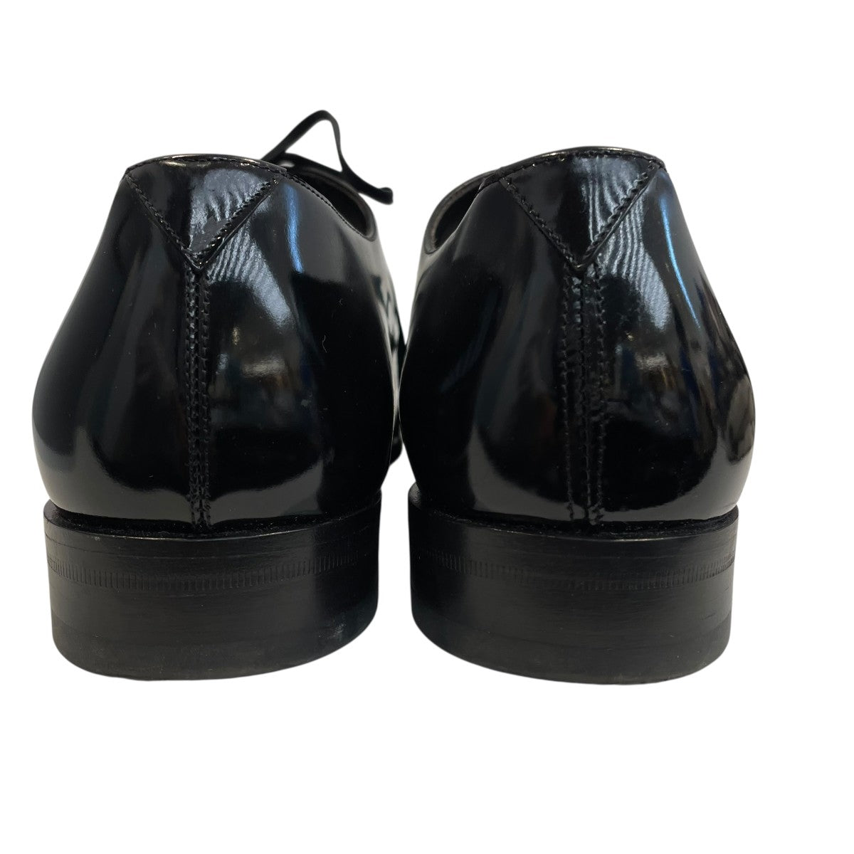 美品 SAINT LAURENT ブラックレザーシューズ アントワーヌ ダービー（スムースレザー） | Saint Laurent サン