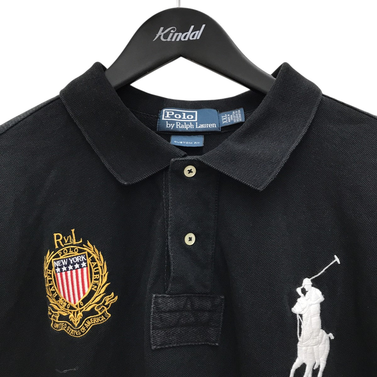 Ralph Lauren ブラックポロシャツ Sサイズ 新品 ポロ ラルフローレン(POLO RALPH LAUREN) メンズポロシャツ