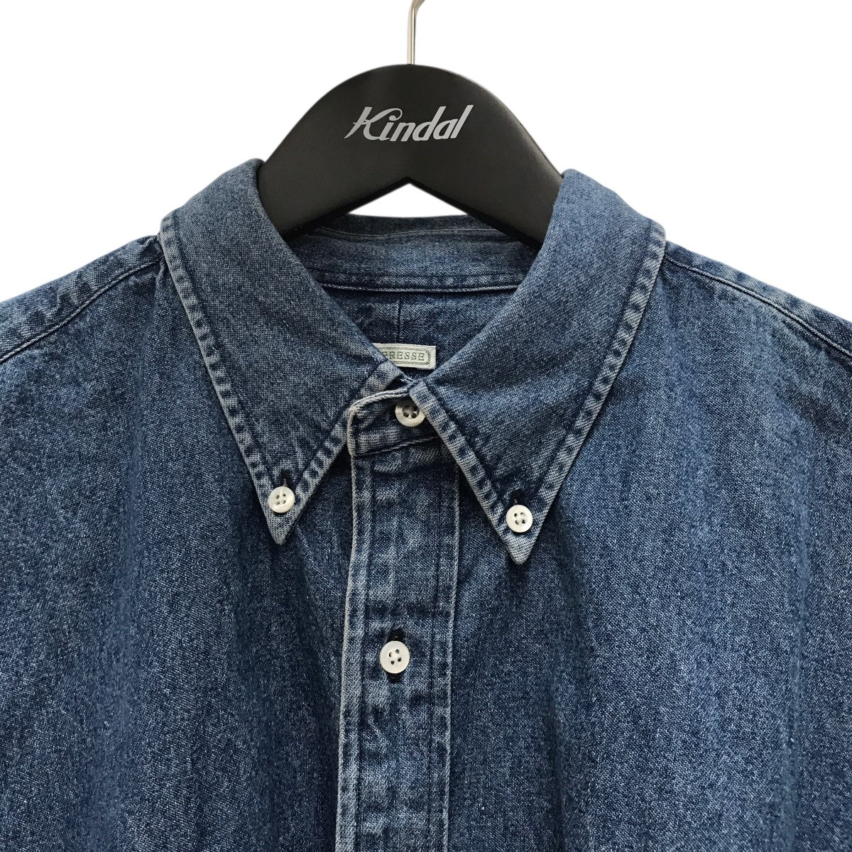美品　argue baseball denim デニム シャツ argue baseball denim デニム シャツ