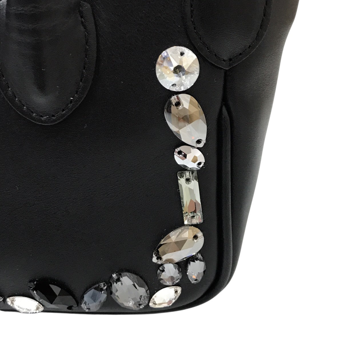 専用品A.D.M.J サフィアーノ ブラック クリスタルガラス ハンドバッグ LBPR1BA863NZVF0002y.jpg