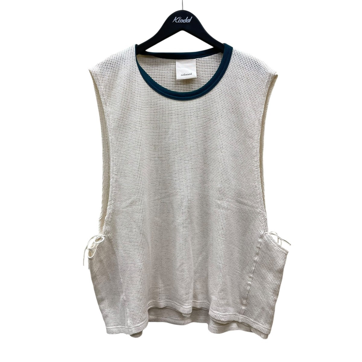 refomed(リフォメッド) COTTON LAYERED MESH BIBSニットベストRECU-040