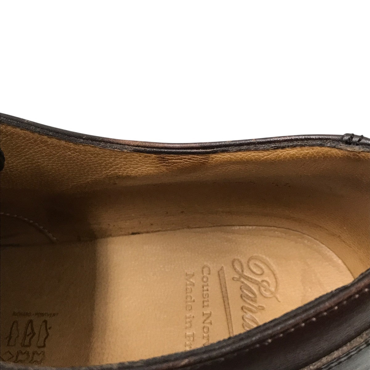 PARABOOT CHAMBORD TEXレザーシューズ710707 古着・中古-10枚目のアイテム画像