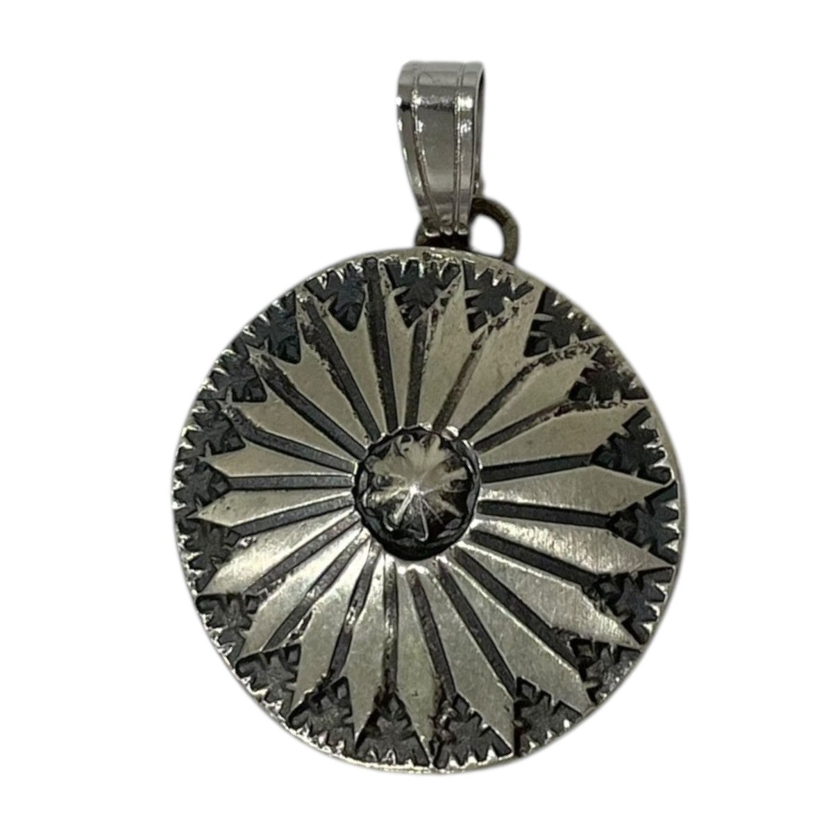 ペンダントトップ Vintageaporo concho stamped necklace w c．1940