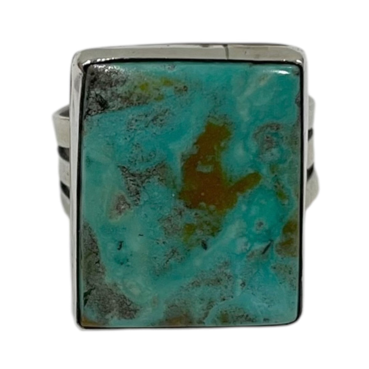 ターコイズリング Navajo Rhombus Turquoise Ring w c．1965