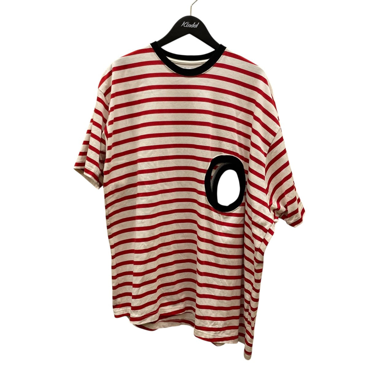NOMARHYTHM TEXTILE Stripe 4 Holes TeeストライプホールTシャツN39-TP02 古着・中古-1枚目のアイテム画像