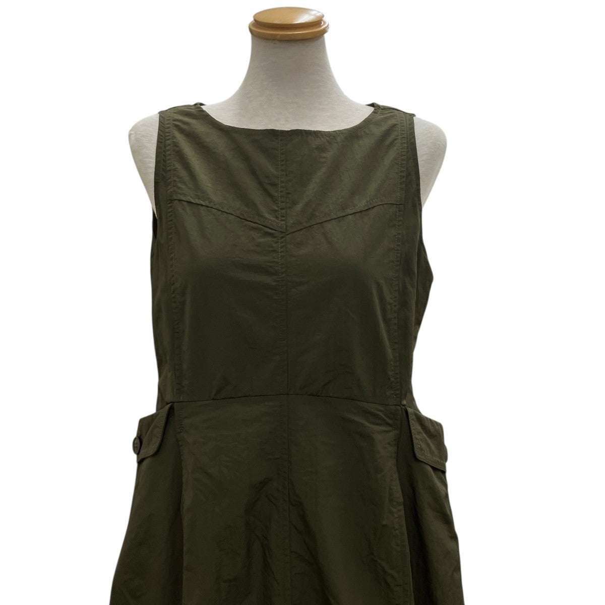 cocoon construct adjust hem button OPノースリーブワンピース2311-OP-35