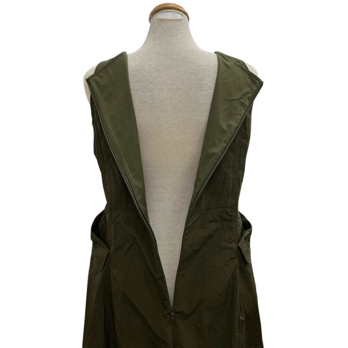 cocoon construct adjust hem button OPノースリーブワンピース2311-OP-35