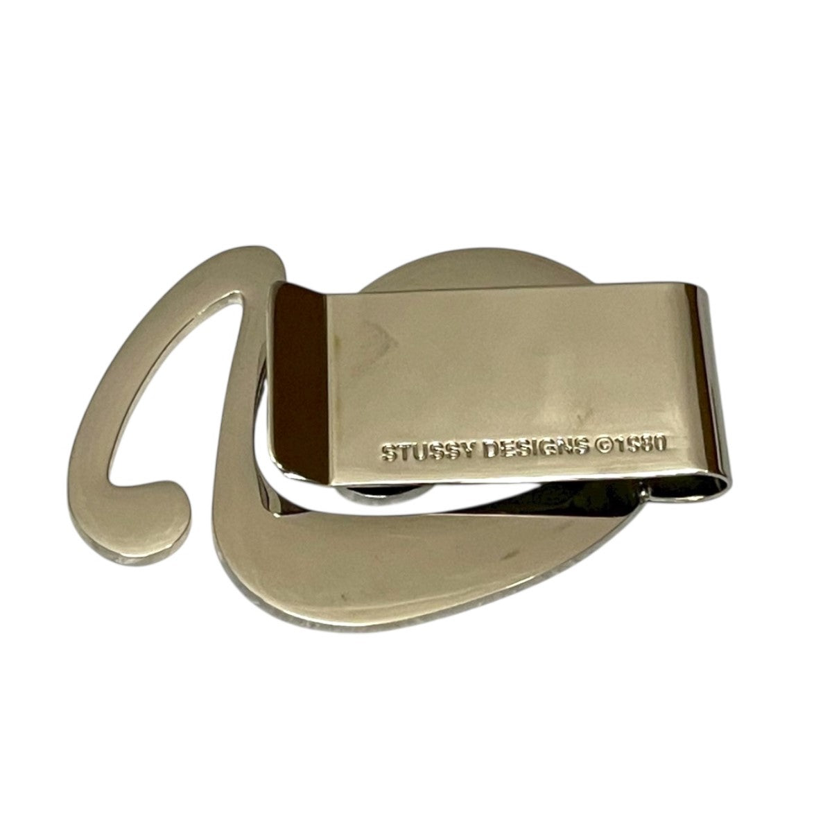 stussy SWIRLY S MONEY CLIPマネークリップ 古着・中古-2枚目のアイテム画像
