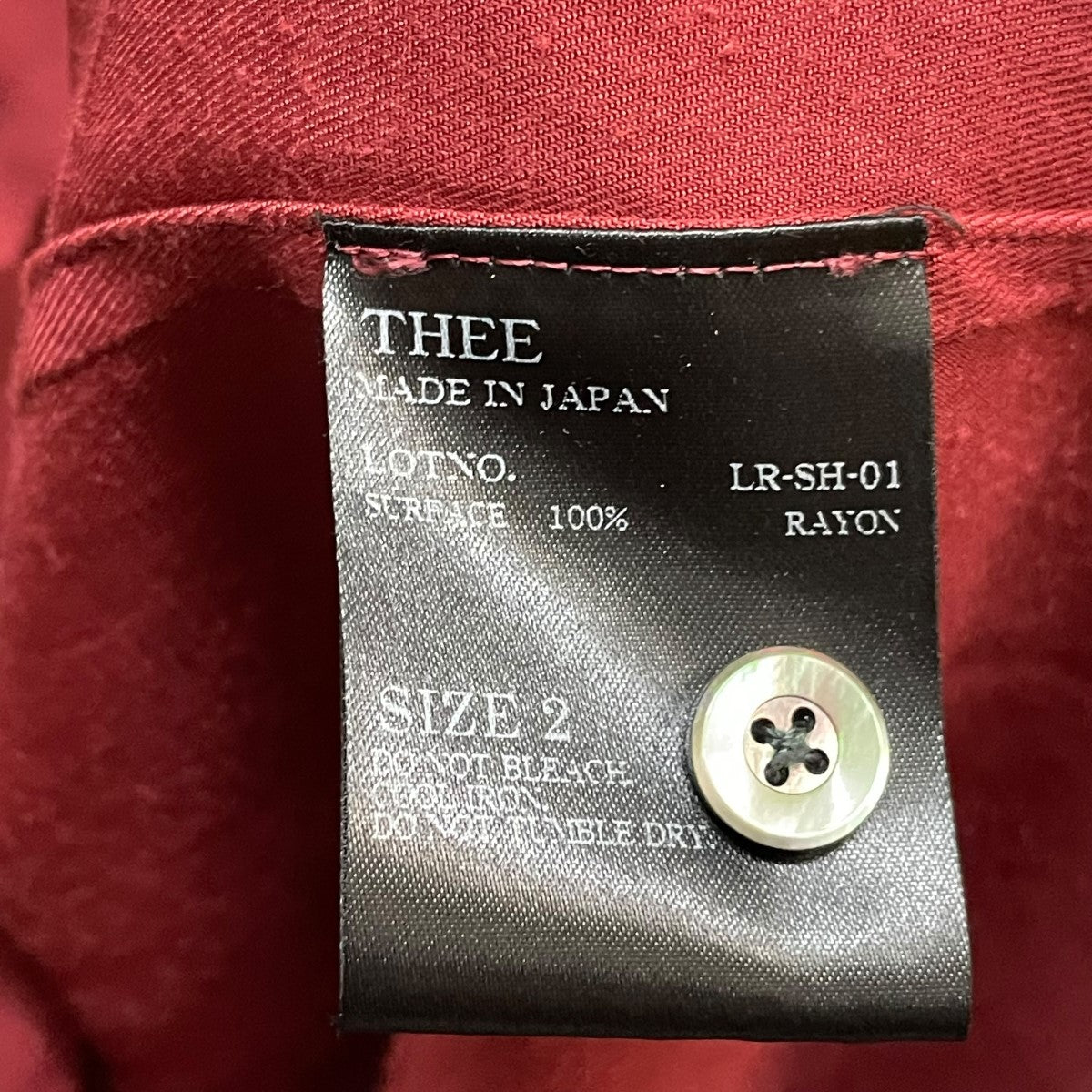 THEE LR-SH-01シャツ 古着・中古-6枚目のアイテム画像