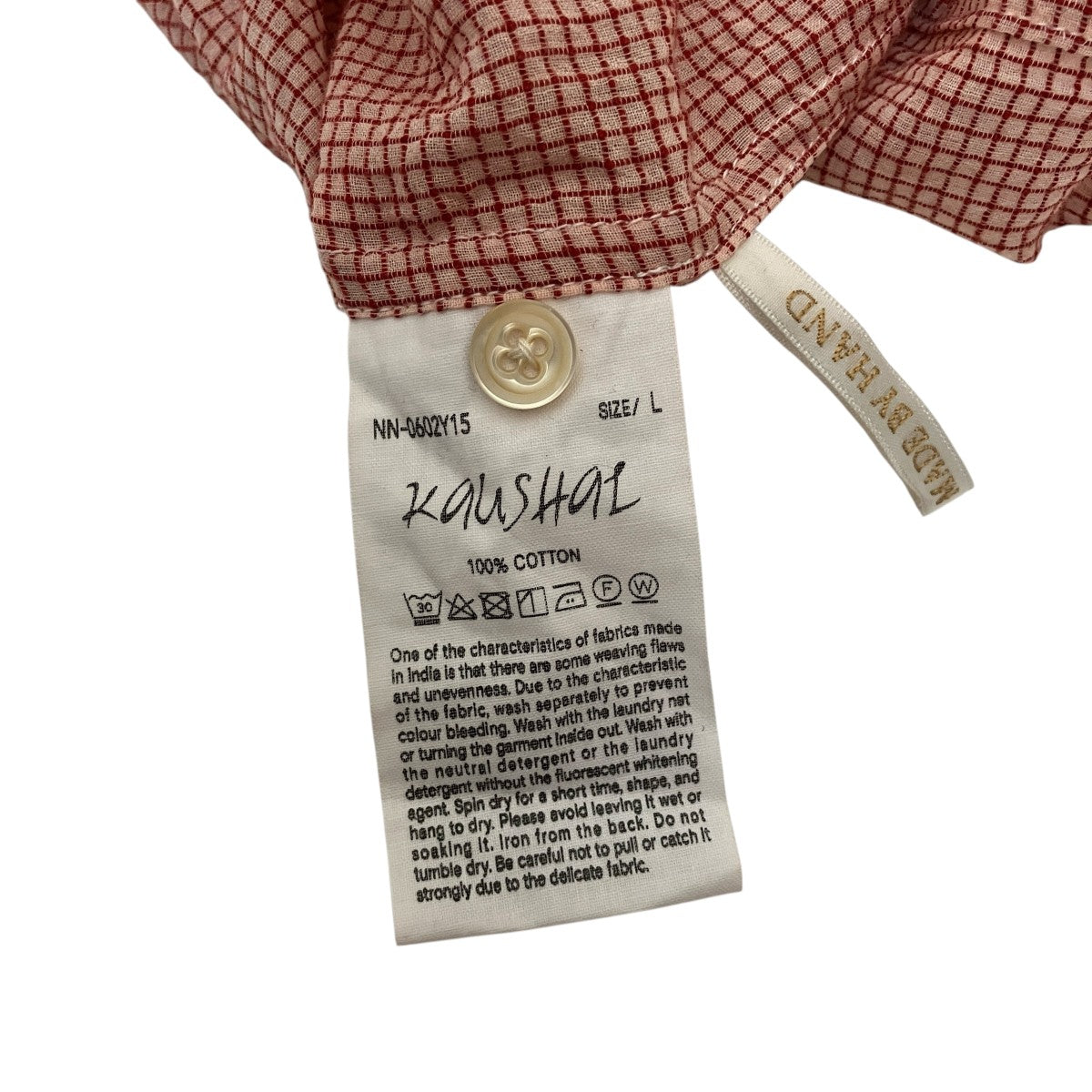 希少 NICENESS 25SS KAUSHAL チェックシャツ オープンカラー 希少 NICENESS 25SS KAUSHAL チェックシャツ オープンカラー
