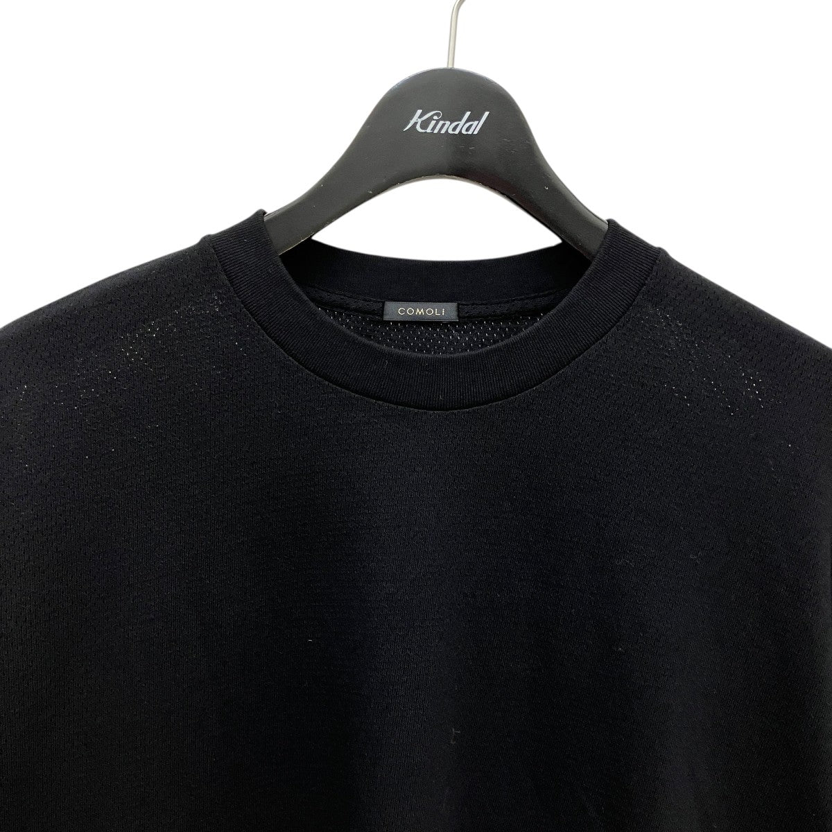COMOLI 25SSコットンメッシュ半袖TシャツB01-05036 古着・中古-2枚目のアイテム画像
