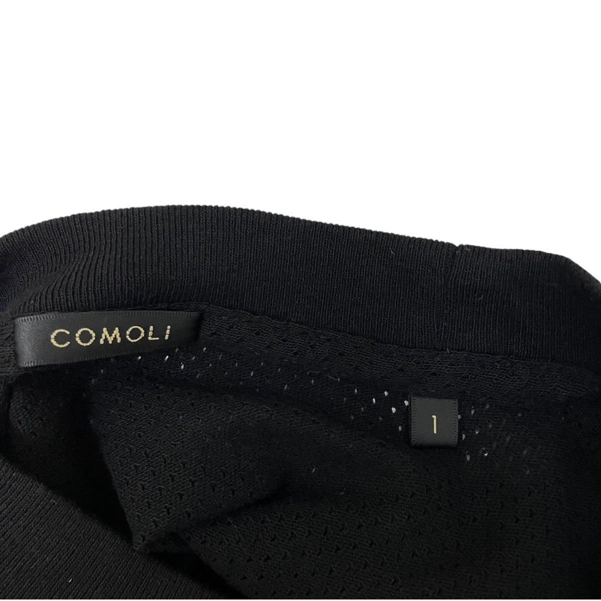 COMOLI 25SSコットンメッシュ半袖TシャツB01-05036 古着・中古-6枚目のアイテム画像