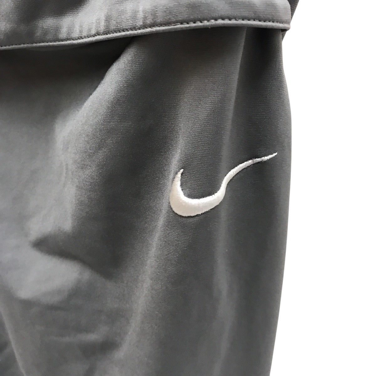 00s OLD NIKE ナイキ トラックパンツ グレー M 00s ナイキ 刺繍ロゴ ナイロンパンツ トラックパンツ 裏地あり