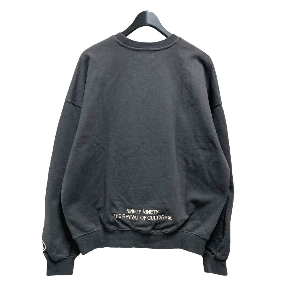 9090(ナインティナインティ) ロゴ刺繍スウェットNN1576 NN1576 グレー