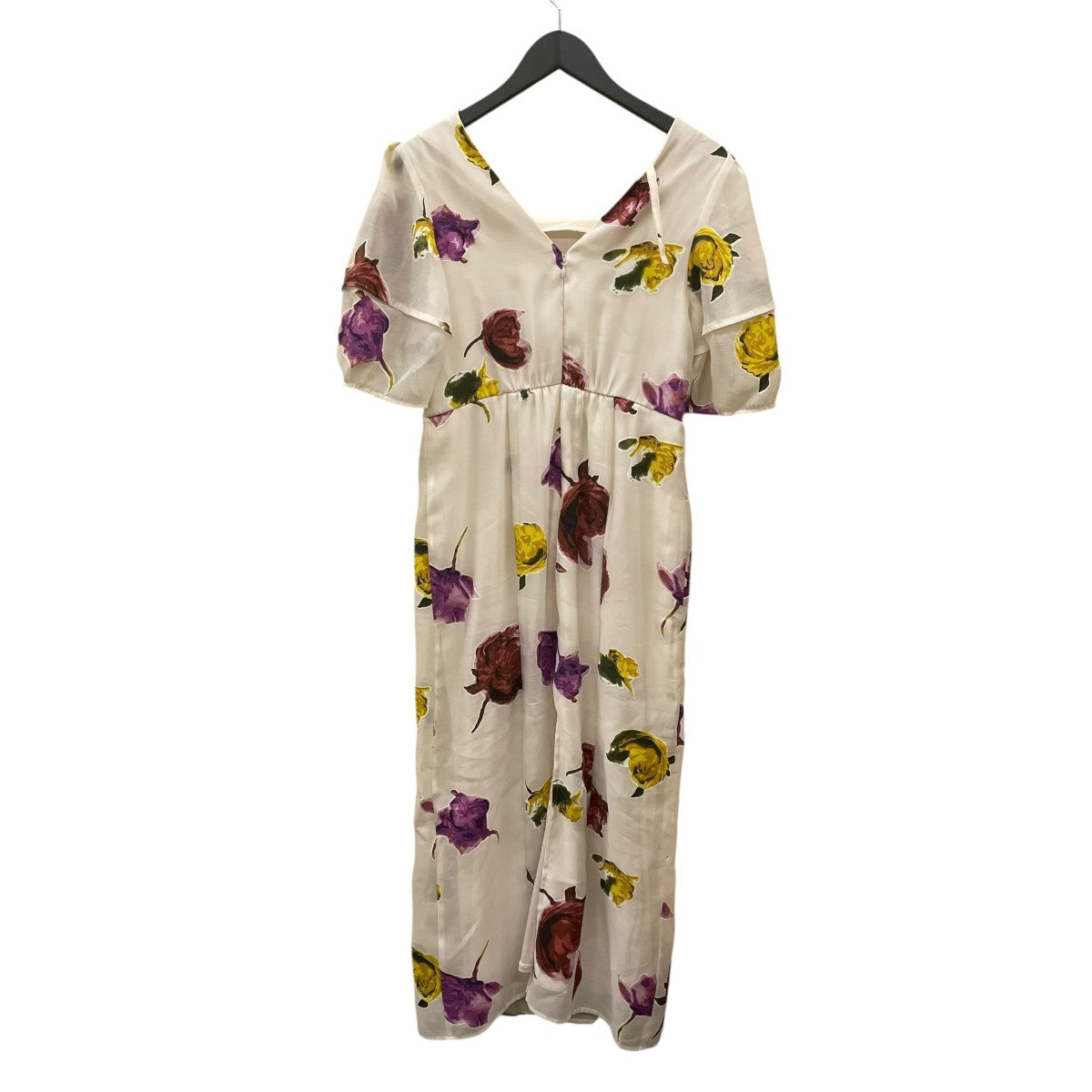 Ameri VINTAGE MEDI OLIVIA DIMENSIONAL DRESS総柄半袖ワンピース0225105631370 古着・中古-2枚目のアイテム画像