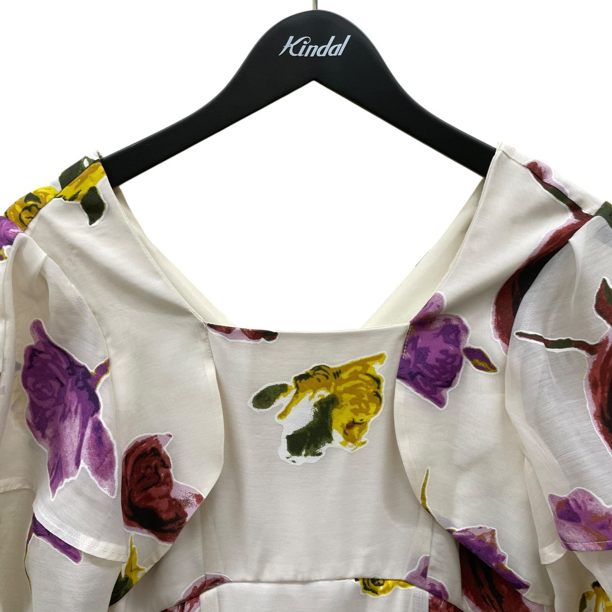Ameri VINTAGE MEDI OLIVIA DIMENSIONAL DRESS総柄半袖ワンピース0225105631370 古着・中古-3枚目のアイテム画像