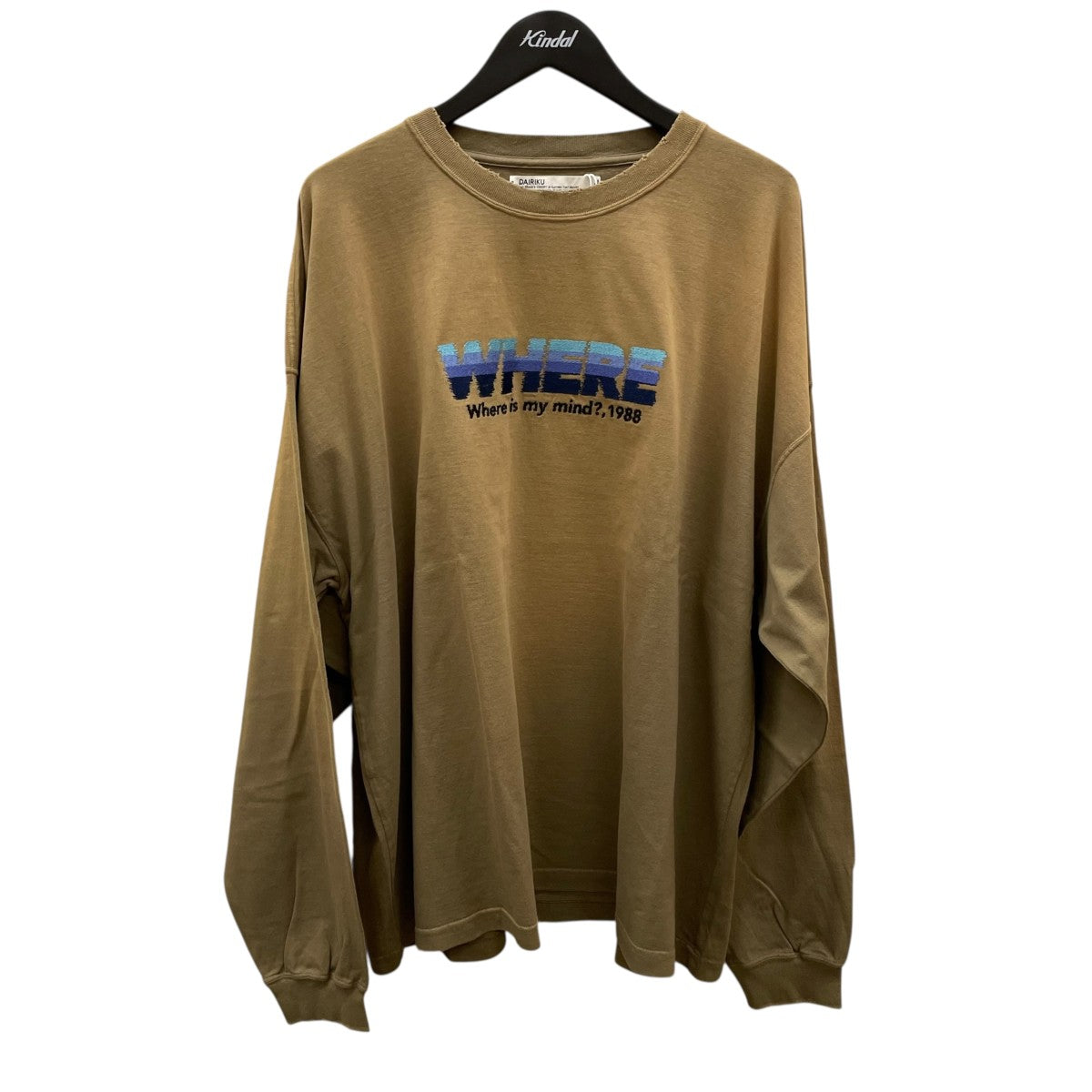 DAIRIKU Where Vintage Theme Tee長袖カットソー24AW C-15 古着・中古-1枚目のアイテム画像