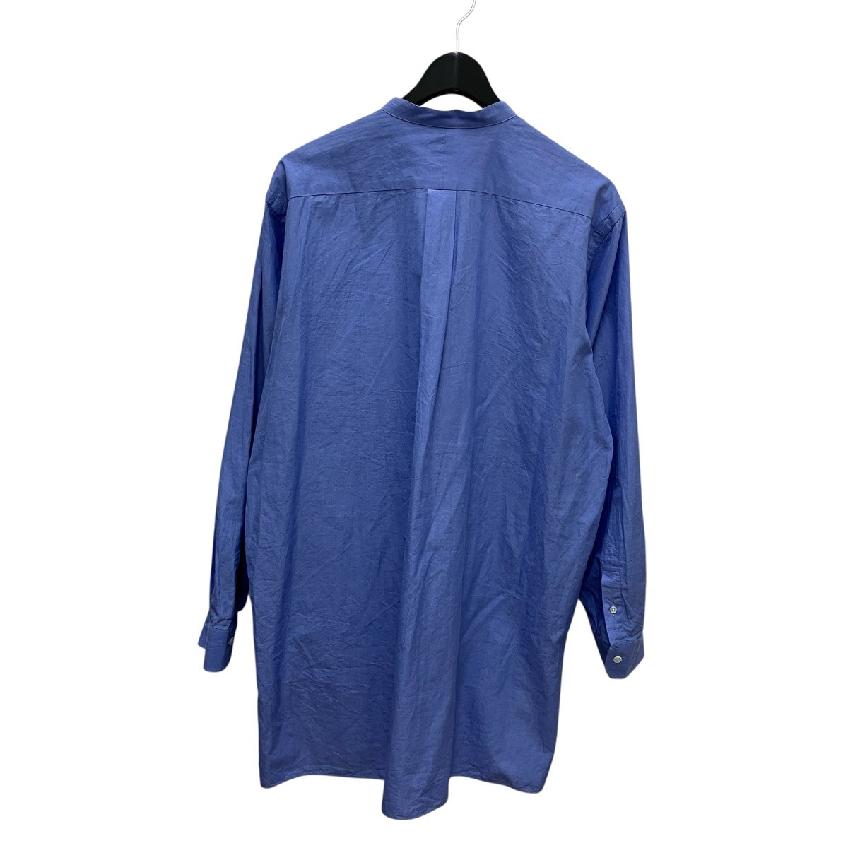 COMOLI バンドカラーシャツ　サックスブルー サイズ1 (Sサイズ位) COMOLI バンドカラーシャツ SAX STRIPE | Less Higashikawa