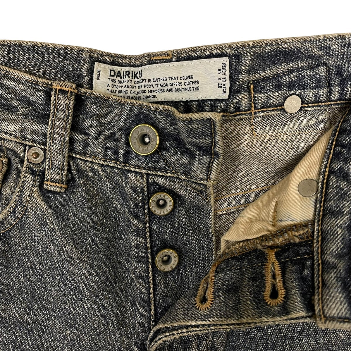 【24AW】DAIRIKU Straight Vintage Denim 31 DAIRIKU(ダイリク) Straight Vintage Denim Pantsデニムパンツ