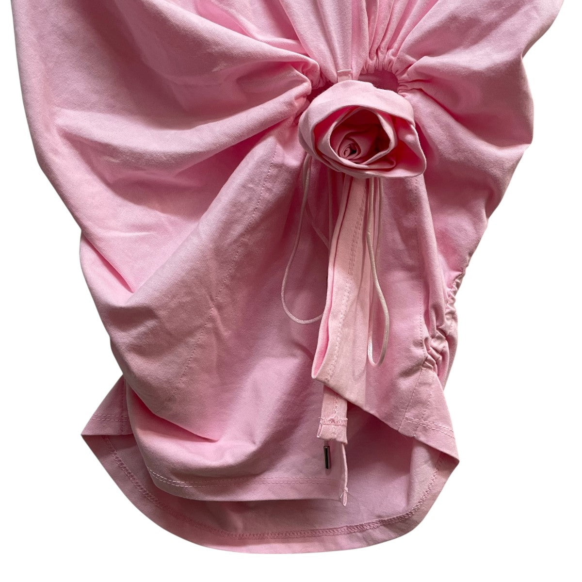 Bibiy．(ビビィ) 25SSTULIP DRAPED TOPノースリーブカットソー ピンク 