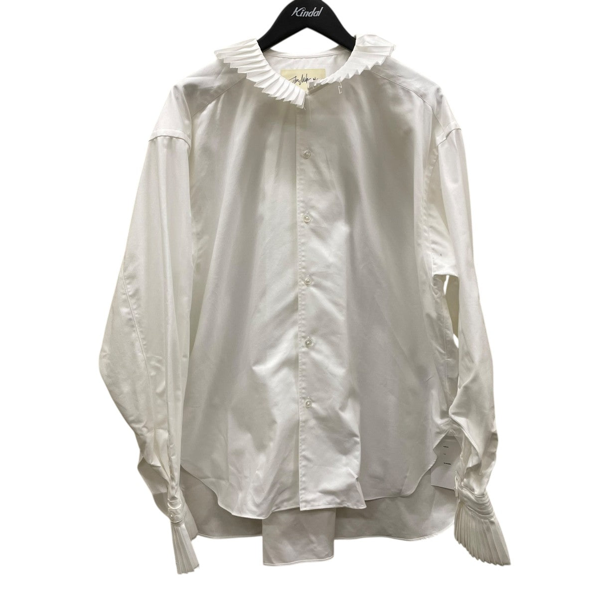 JUN MIKAMI(ジュンミカミ) PLEATS COLLAR OXFORD SHIRT長袖シャツ22AW