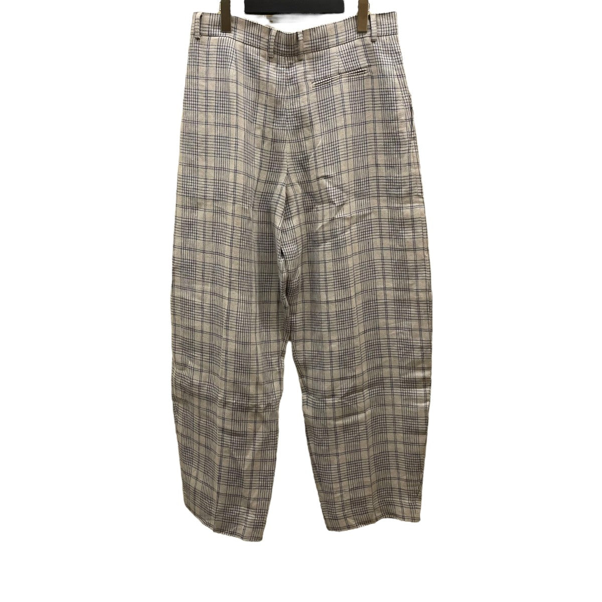 Cristaseya 25SSDOUBLE PLEATED WIDE PANTSチェックパンツ25030050000310 古着・中古-2枚目のアイテム画像