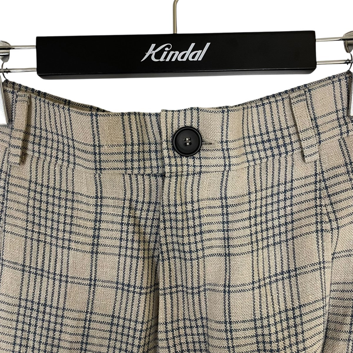 Cristaseya 25SSDOUBLE PLEATED WIDE PANTSチェックパンツ25030050000310 古着・中古-3枚目のアイテム画像