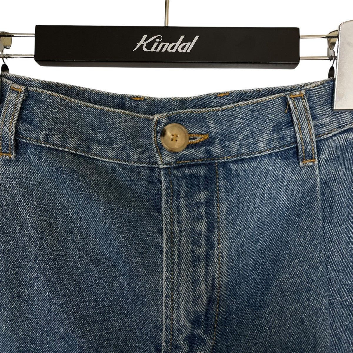 Cristaseya(クリスタセヤ) BLEACHED DENIM PLEATED TROUSERS