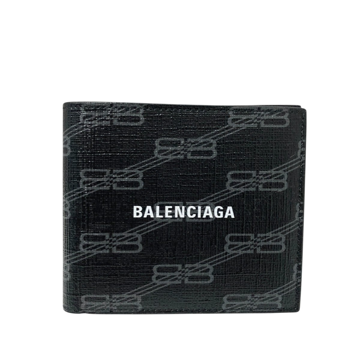 BALENCIAGA Signature スクエア Foldedウォレット2つ折り財布594549 古着・中古-1枚目のアイテム画像