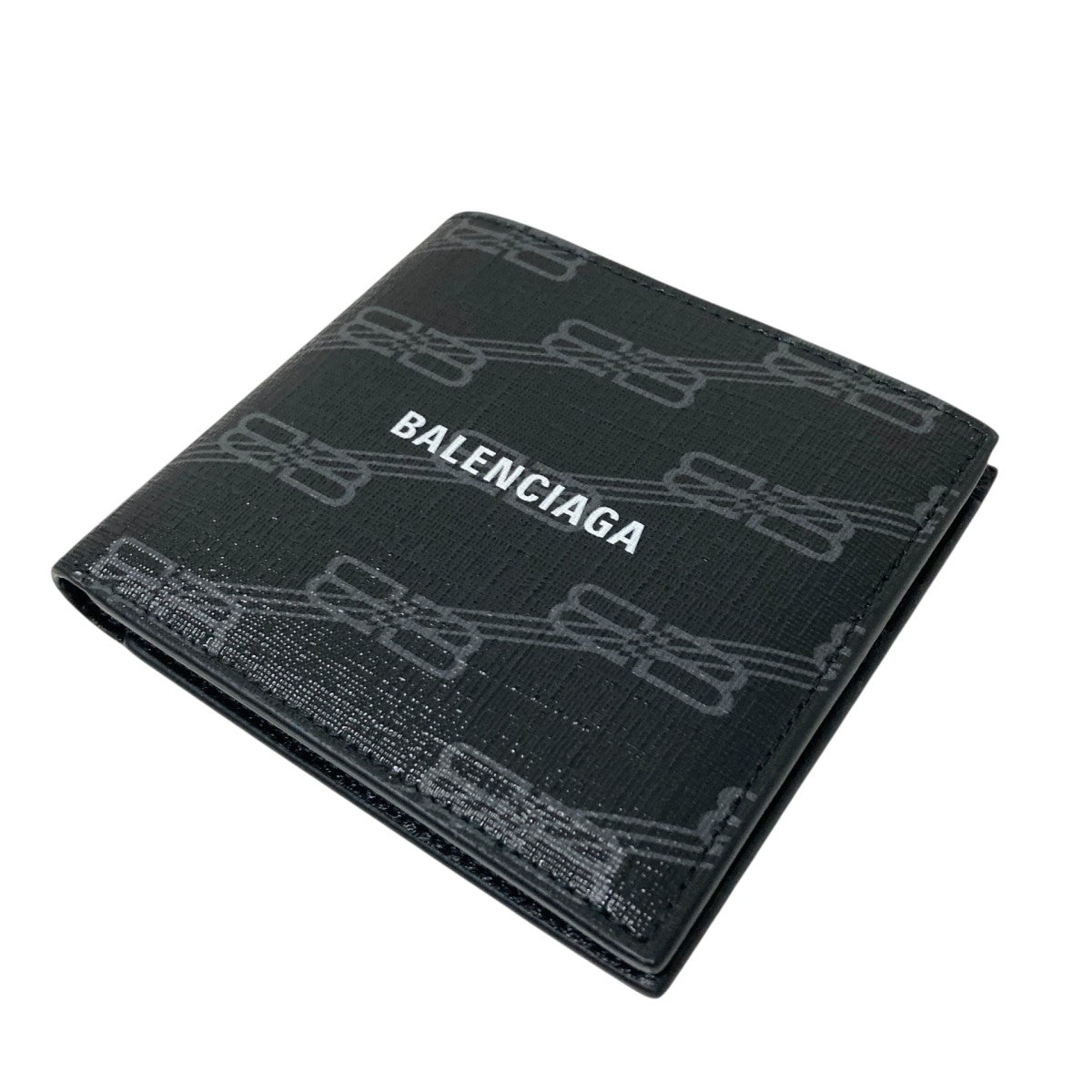 BALENCIAGA Signature スクエア Foldedウォレット2つ折り財布594549 古着・中古-3枚目のアイテム画像