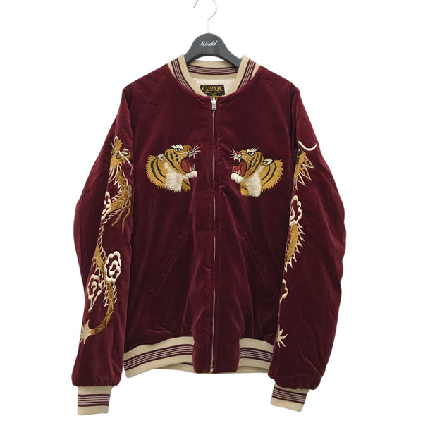 COOTIE(クーティー) Velour Suka Jacketスカジャン ボルドー サイズ M