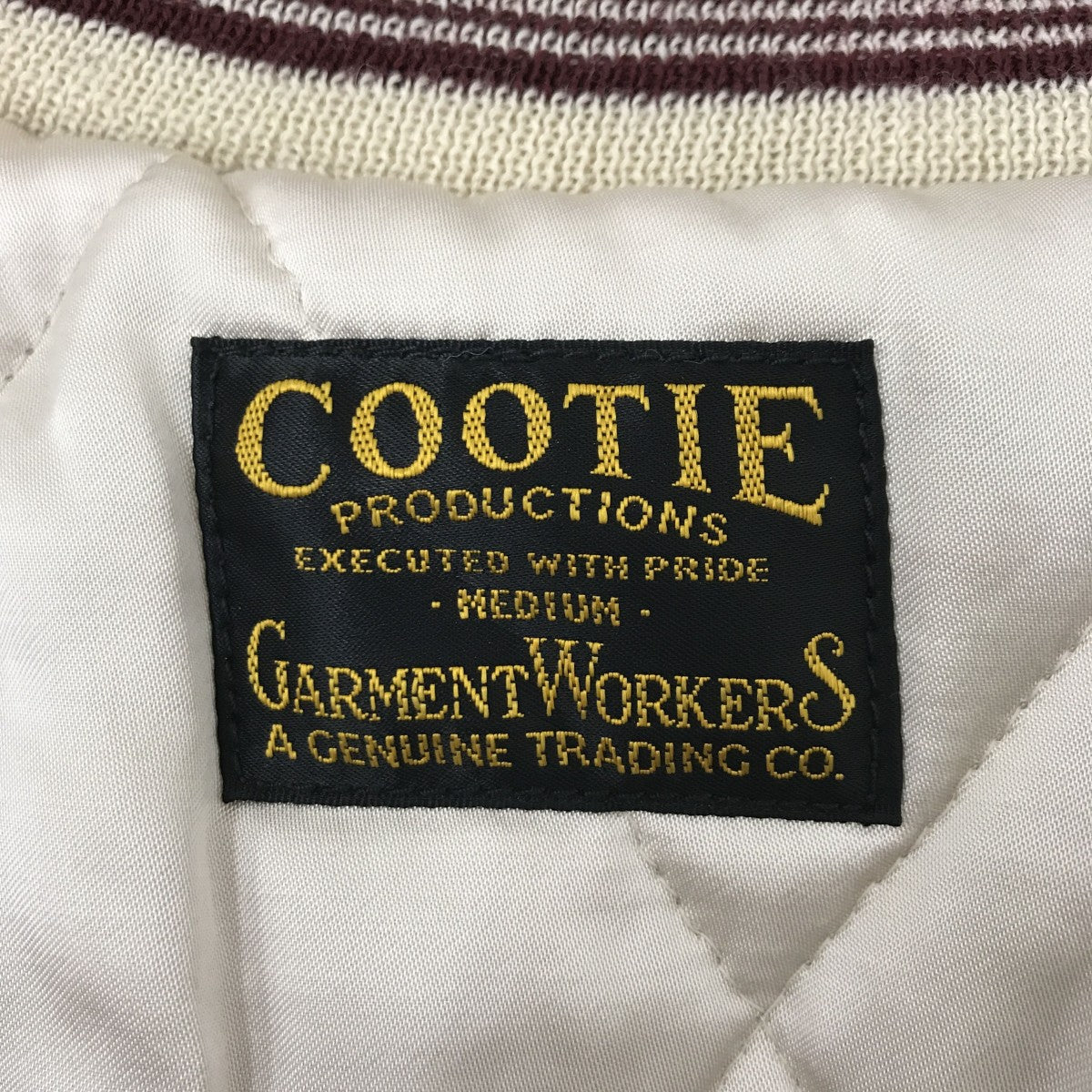 COOTIE(クーティー) Velour Suka Jacketスカジャン ボルドー
