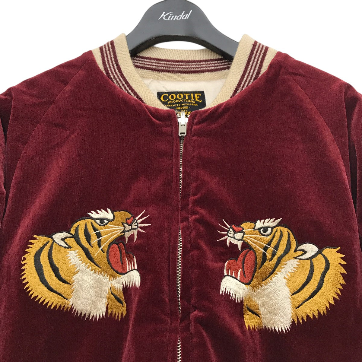 COOTIE(クーティー) Velour Suka Jacketスカジャン ボルドー