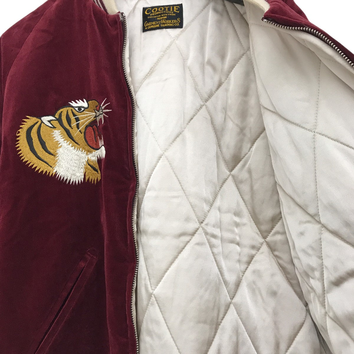 名作 COOTIE Velour Suka Jacket スカジャン 黒 M COOTIEの新作Velour Suka Jacket 入荷