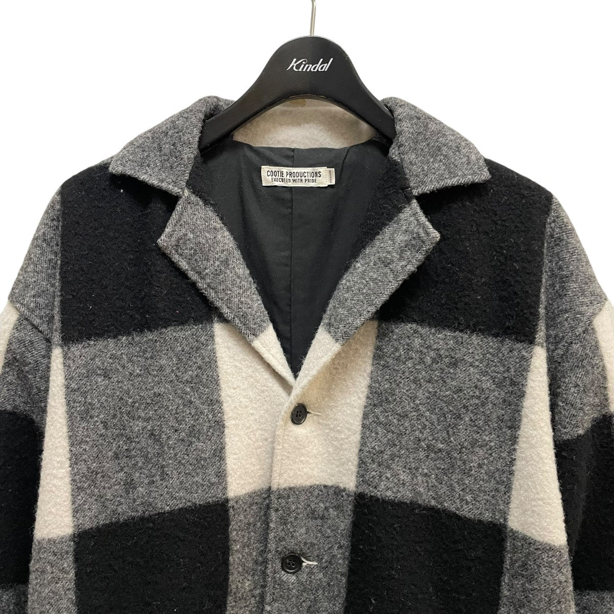 ジャケット・アウター COOTIE / Napping Buffalo Check Shop COOTIE(クーティー) Napping Buffalo Check Shop Coat ブラック
