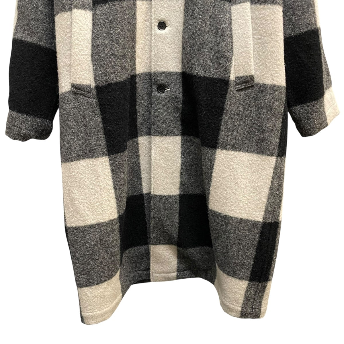 COOTIE(クーティー) Napping Buffalo Check Shop Coat ブラック