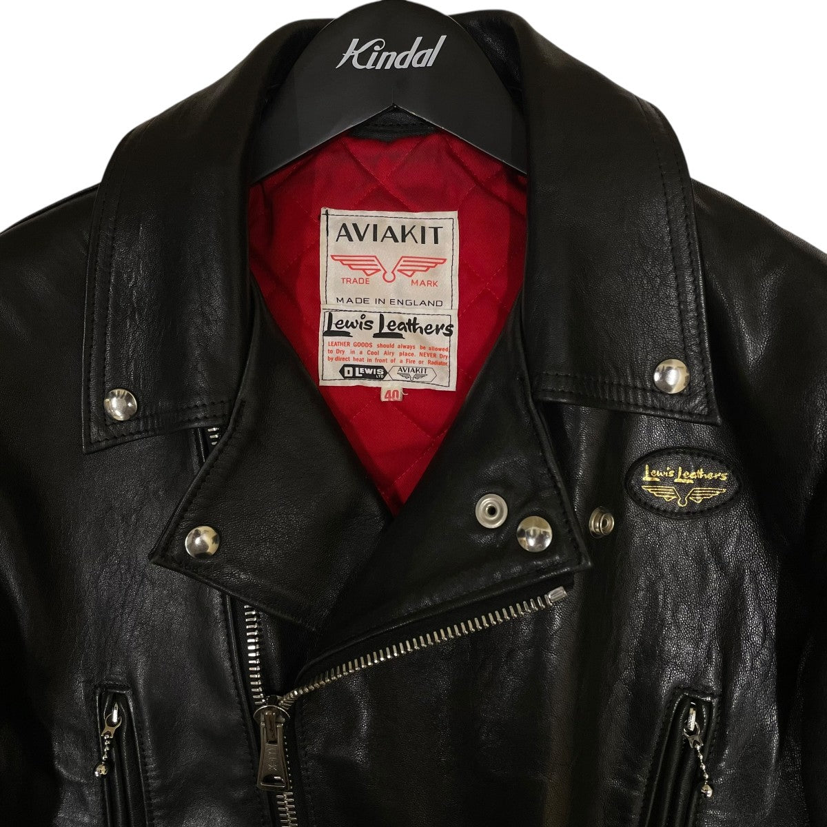 【ギャラ付き】40 Lewis Leathers Lightning シープ Lewis Leathers(ルイスレザーズ) LIGHTNING シープスキンライダース