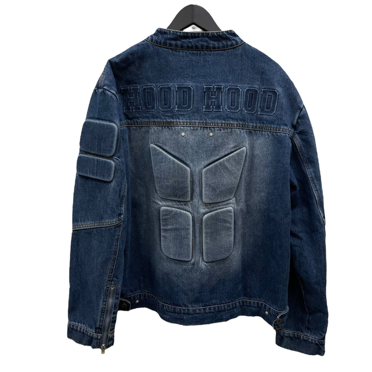 RANDY 21AWLadder デニム ジップアップジャケット Moore】RANDY 21AW 2nd delivery 特殊な加工がされたデニムの