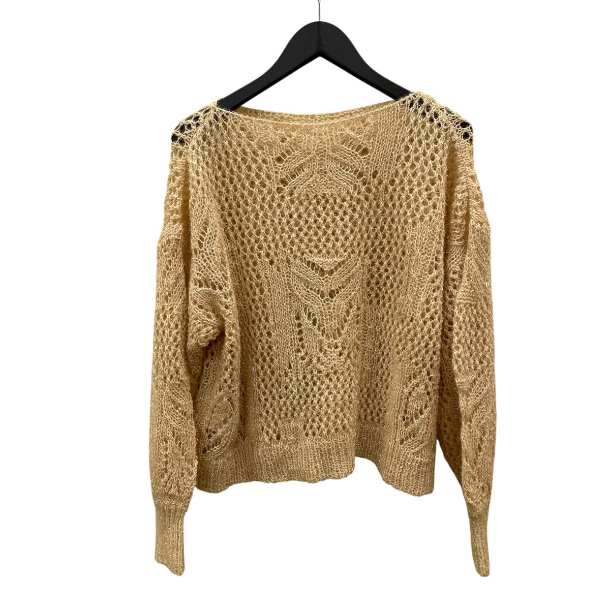 mame kurogouchi 22SSBotanical Pattern Knitted LameラメニットセーターMM22PS-KN733 古着・中古-2枚目のアイテム画像