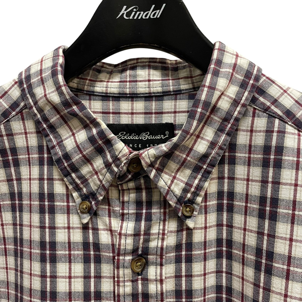 Eddie Bauer チェックシャツ 古着・中古-3枚目のアイテム画像