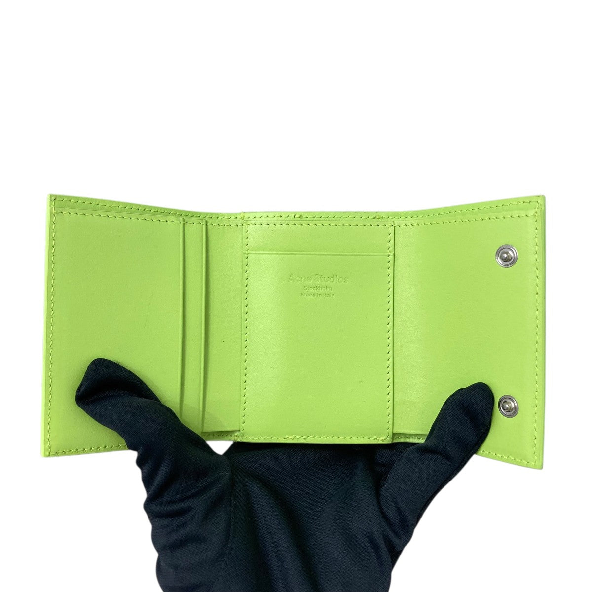 ACNE STUDIOS(アクネストゥディオズ) 3つ折りレザーウォレット財布