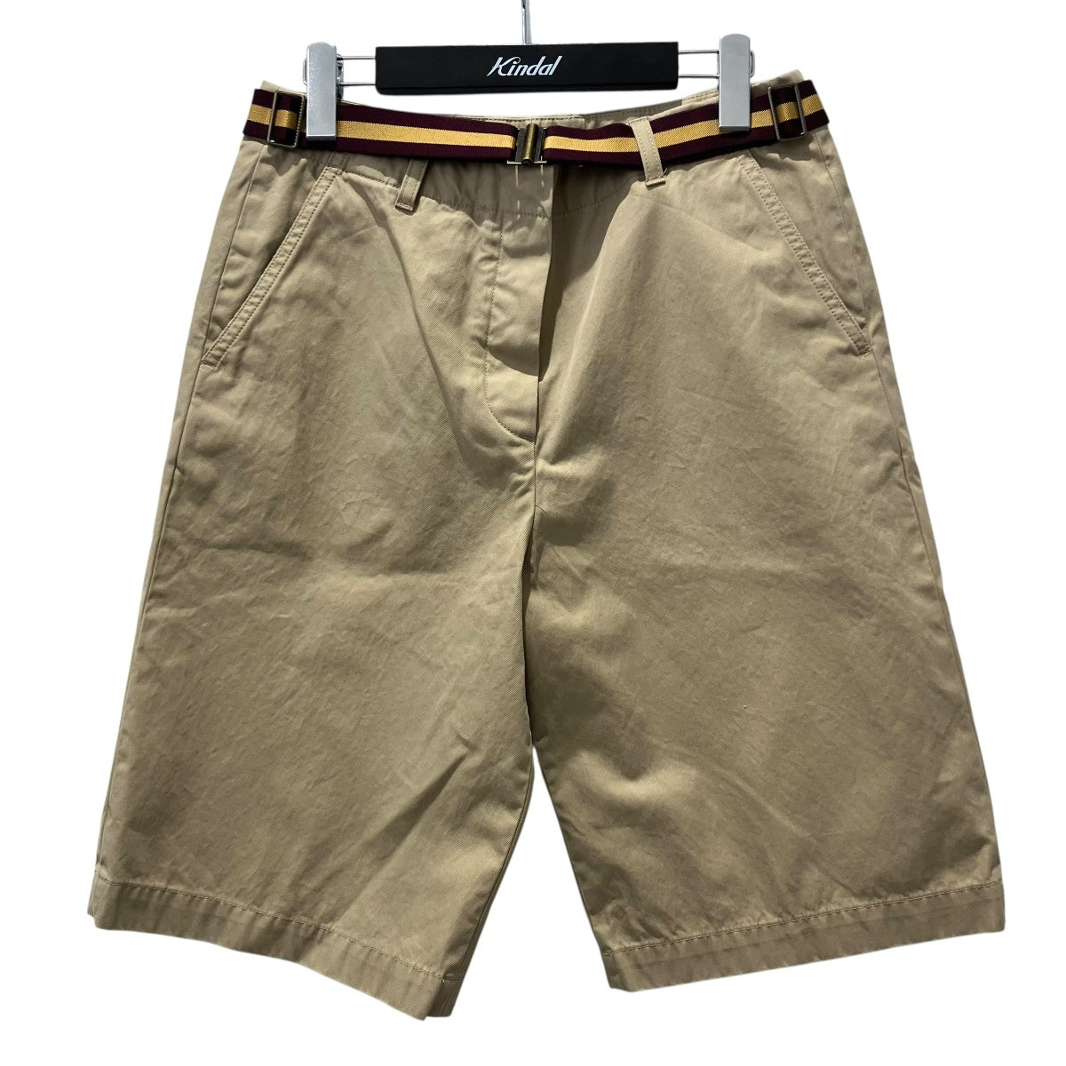 DRIES VAN NOTEN ベルテッドツイルショーツハーフパンツ010948-8131 古着・中古-1枚目のアイテム画像