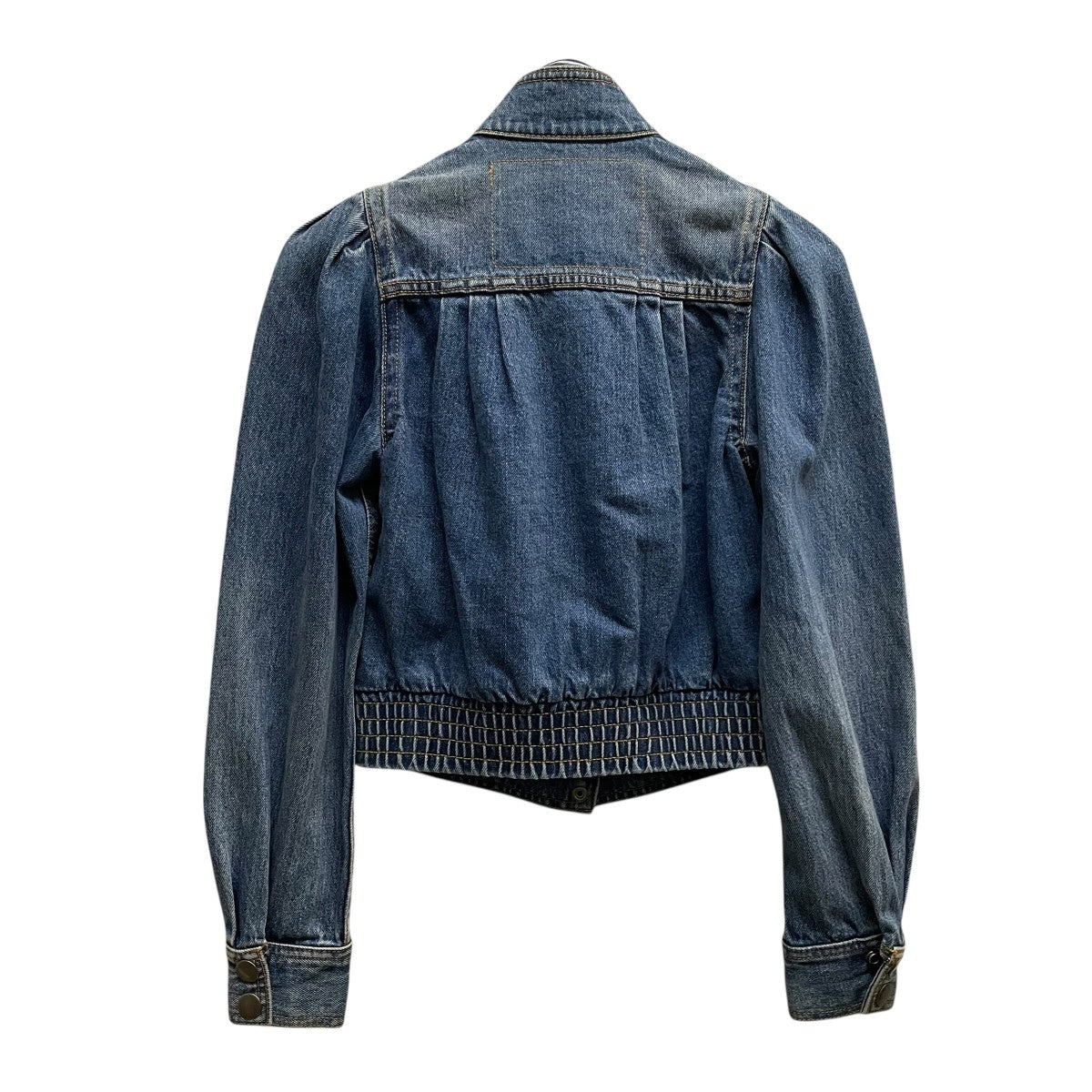 【a1661】MARC JCOBS 長袖 デニム ジャケット 4 ブラック オーガニックコットン 13.5oz セルビッチデニム / Type-1デニム