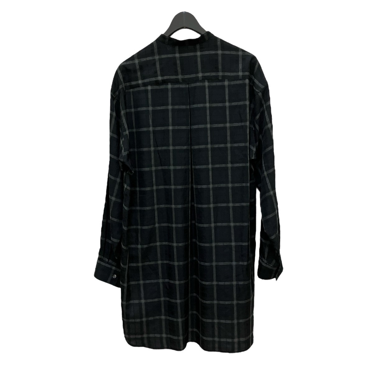 LONG SHIRT B BLACK CHECKチェックシャツ