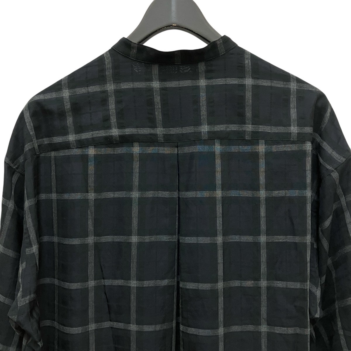 LONG SHIRT B BLACK CHECKチェックシャツ
