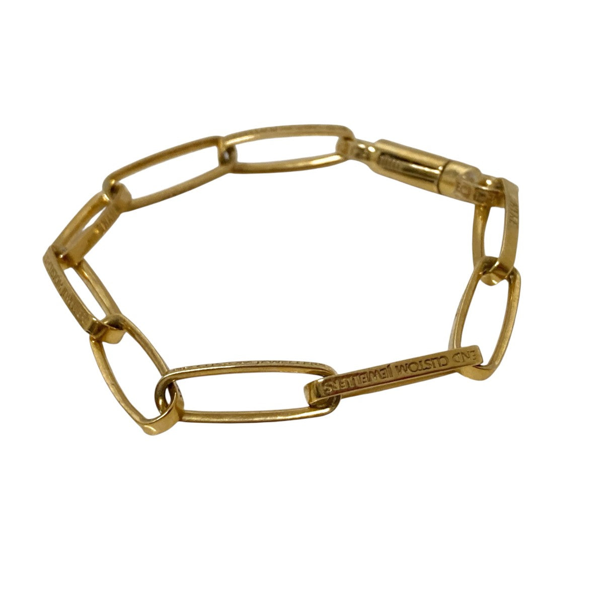 HYKE(ハイク) HALF ROUNDED CHAIN BRACELETチェーンブレスレット