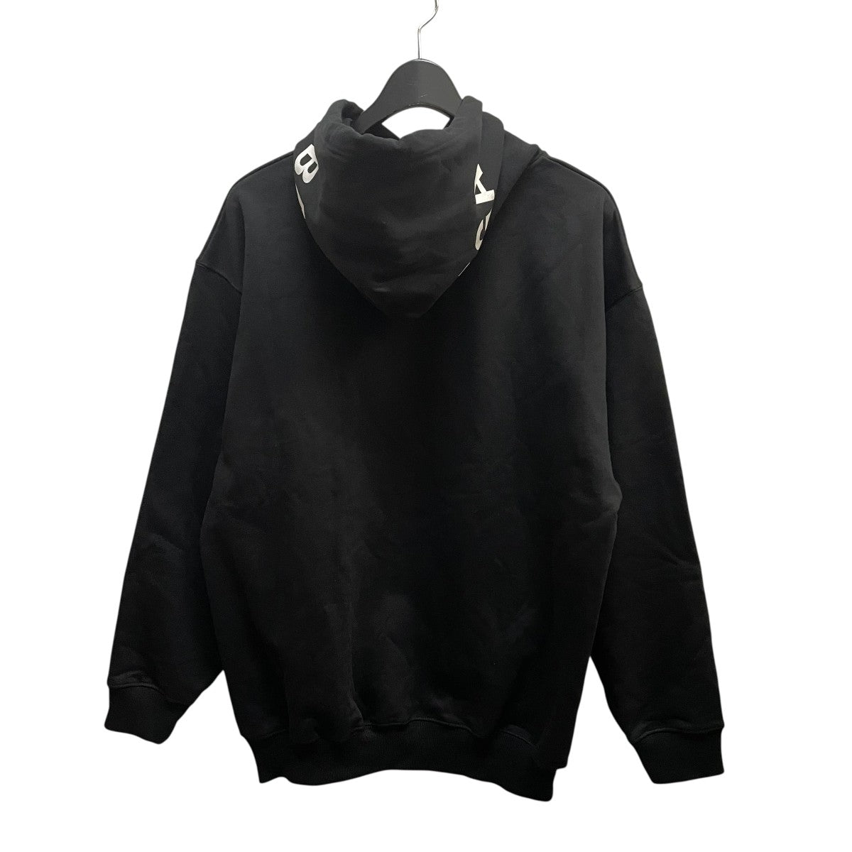 【極美品☆人気デザイン】バレンシアガ パーカー スライムロゴ ブラック L M☆アウトレット☆BALENCIAGA☆スライムロゴフーディブラック