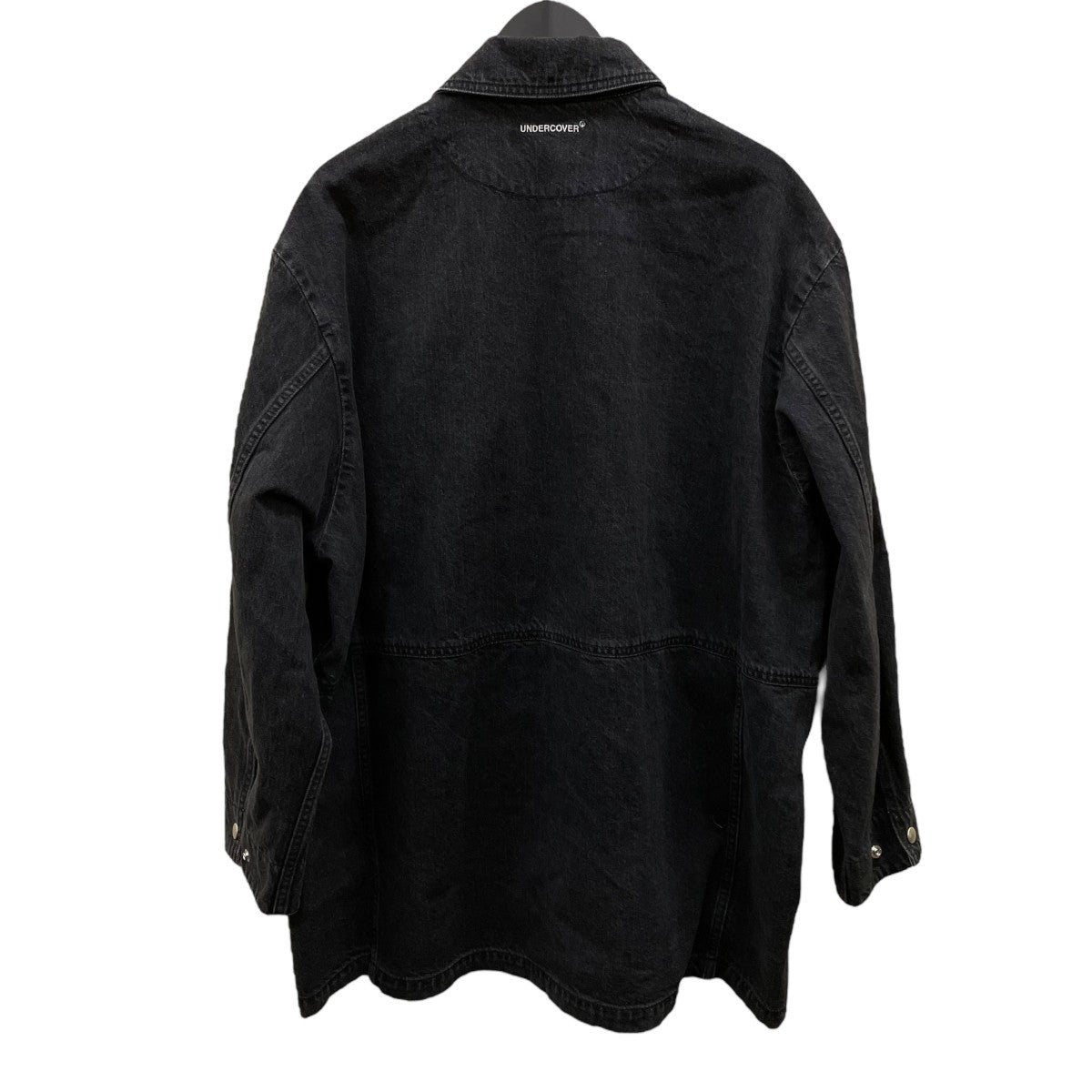 【新品タグ付き】SLOBE IENA ◆デニムカバーオール ブラック ミドル丈 UNDERCOVER(アンダーカバー) デニムカバーオールUP2E4205