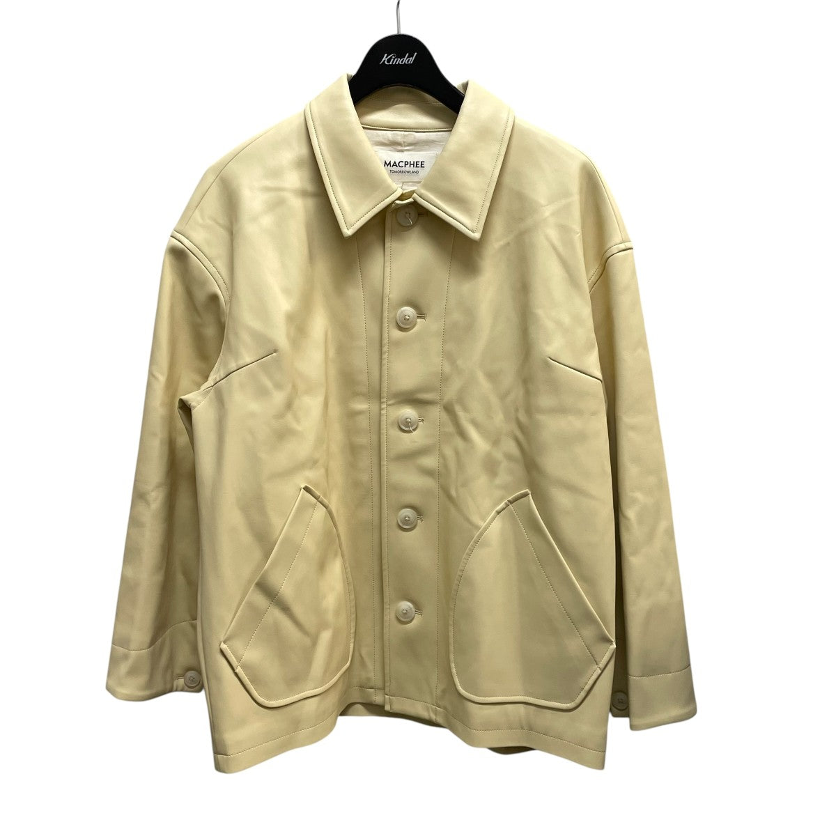 25SSレザーライク カバーオールジャケット